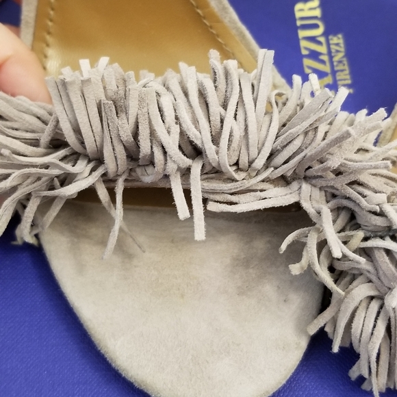 AQUAZZURA Wild Thing Nude Taupe Sandals Heels 37.5 - Picture 8 of 10